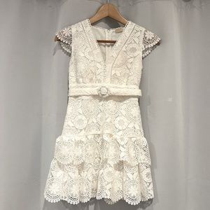 Marlo Kids White Lace Ruffle Dress size 11-12